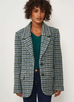 Blazer Court En Laine Amande Vodivia Sud Express