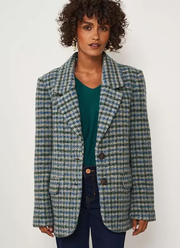 Blazer Court En Laine Amande Vodivia Sud Express