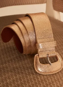 Ceinture En Cuir Gold Cindy Sud Express