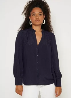 Chemise A Col Tunisien Marine Cariba Sud Express