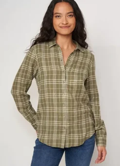 Chemise A Manches Longues Kaki Casali Sud Express