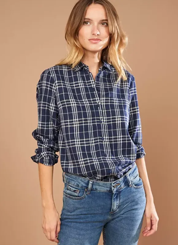 Chemise A Manches Longues Marine Casali Sud Express