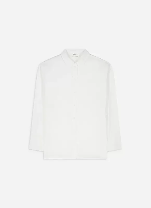 Chemise Ample En Popeline De Coton Blanc Cascade Sud Express