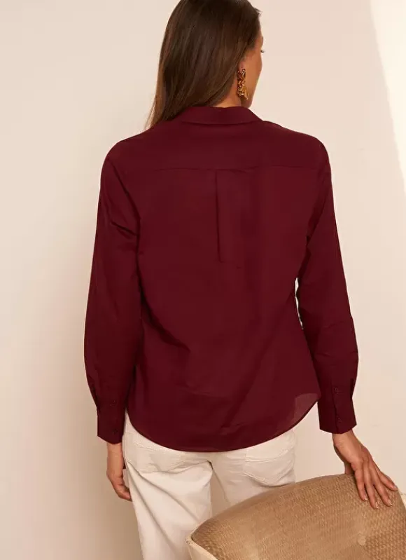 Chemise Classique Bordeaux Cortaline Sud Express