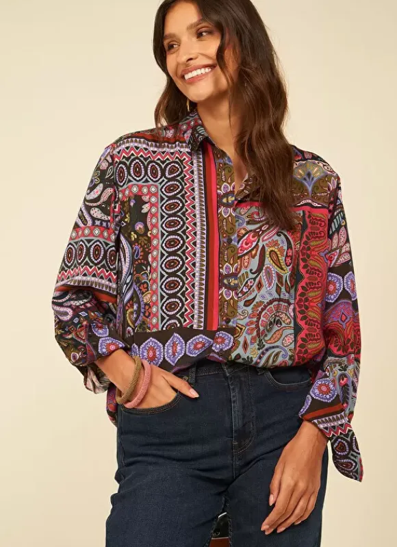 Chemise Classique Imprimee Kaki Cartage Sud Express