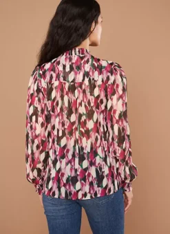 Chemise Impirmee A Manches Longues Framboise Cebby Sud Express