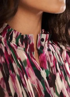 Chemise Impirmee A Manches Longues Framboise Cebby Sud Express