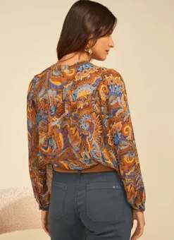 Chemise Imprimee Indigo Cagathe Sud Express
