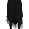 Echarpe A Franges Noir Emmy Sud Express
