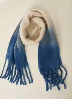 Echarpe Effet Tie And Dye Bleu Edona Sud Express