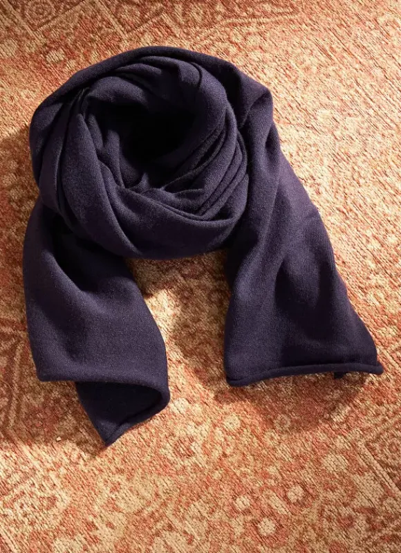 Echarpe En Maille Douce Marine Eleonore Sud Express