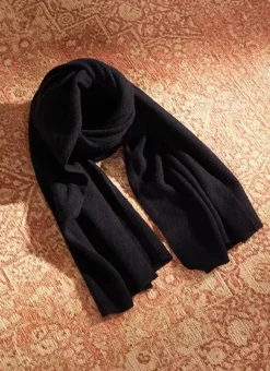 Echarpe En Maille Douce Noir Eleonore Sud Express