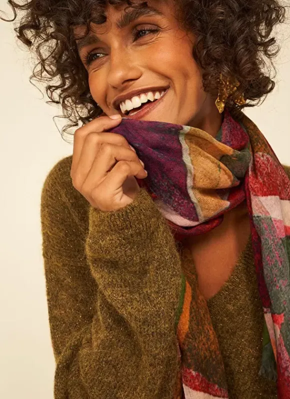 Foulard Imprime Corail Eddi Sud Express