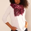 Foulard Imprime Framboise Edel Sud Express
