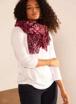 Foulard Imprime Framboise Edel Sud Express
