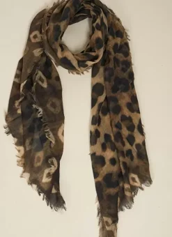 Foulard Imprime Kaki Elif Sud Express