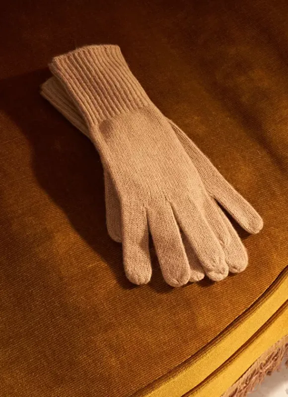Gants Pur Cachemire Camel Gio Sud Express