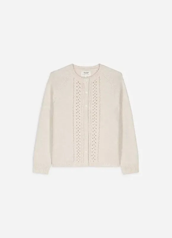 Gilet Col Rond Ecru Gautier Sud Express
