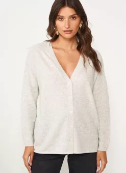 Gilet Col V Ecru Chine Goa Sud Express