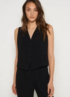 Gilet De Costume Noir Gilota Sud Express