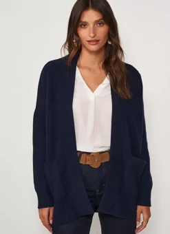 Gilet Mi-Long Ouvert Avec Poches Plaquees Marine Geric Sud Express