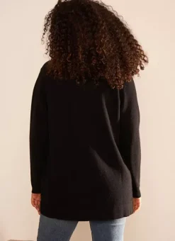 Gilet Ouvert Mi-Long Noir Gladia Sud Express