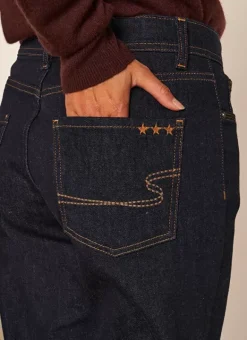 Jean Boyfriend A Cinq Poches, Taille Medium Brut Ben Sud Express