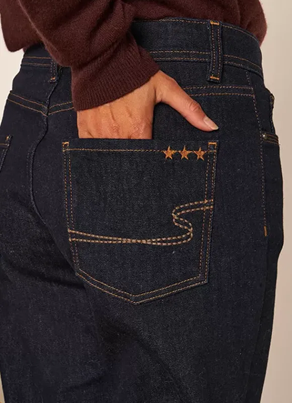 Jean Boyfriend A Cinq Poches, Taille Medium Brut Ben Sud Express