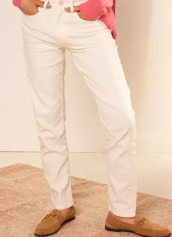 Jean Boyfriend A Cinq Poches Ecru Ben Sud Express