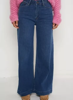 Jean Flare A Taille Haute Medium Stone Lyla Sud Express
