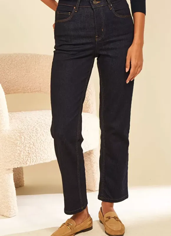 Jean Taille Haute Cinq Poches Brut Debby Sud Express