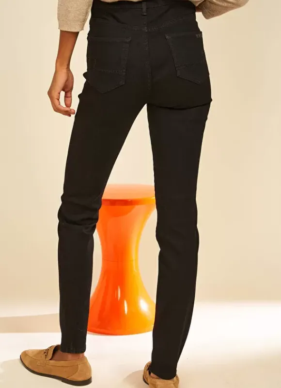 Jegging A Taille Medium Noir Jenny Sud Express