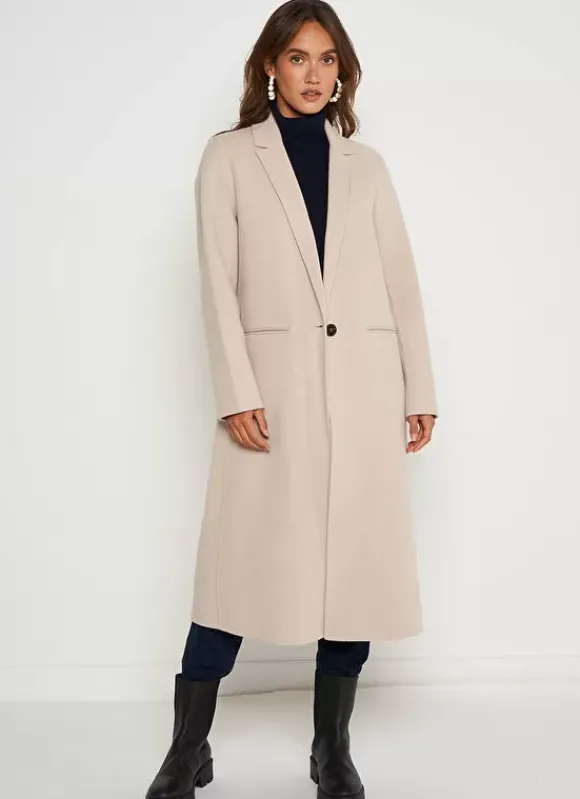 Manteau En Laine Craie Metoile Sud Express