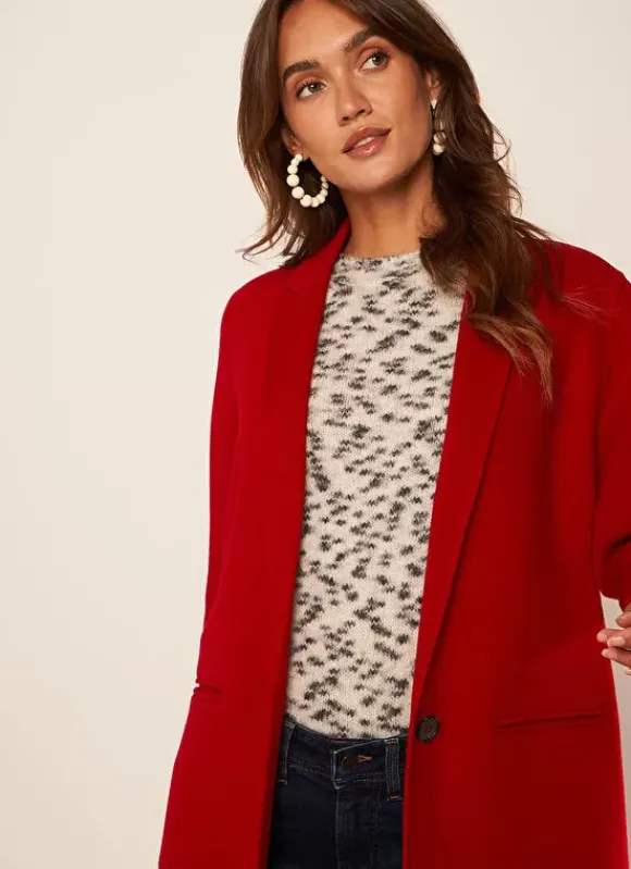 Manteau En Laine Framboise Metoile Sud Express