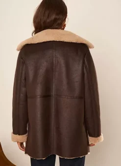 Manteau Fausse Fourrure Chocolat Myan Sud Express
