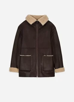 Manteau Fausse Fourrure Chocolat Myan Sud Express