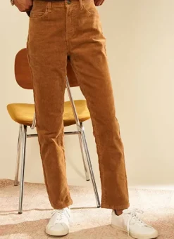 Pantalon Boyfriend Velours Camel Pavlina Sud Express