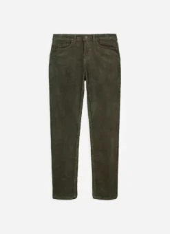 Pantalon Boyfriend Velours Kaki Pavlina Sud Express