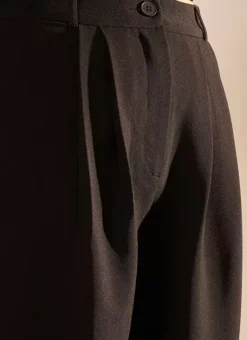 Pantalon Tailleur Taille Haute Noir Pasalta Sud Express