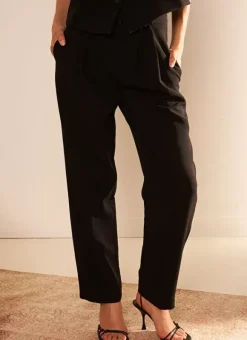 Pantalon Tailleur Taille Haute Noir Pasalta Sud Express