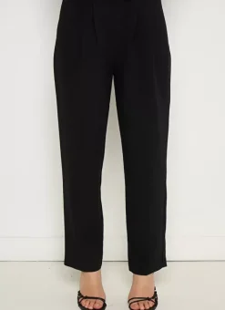 Pantalon Tailleur Taille Haute Noir Pasalta Sud Express