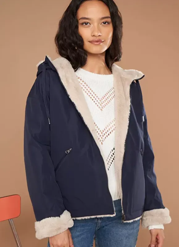 Parka Courte Reversible Marine Vabaria Sud Express