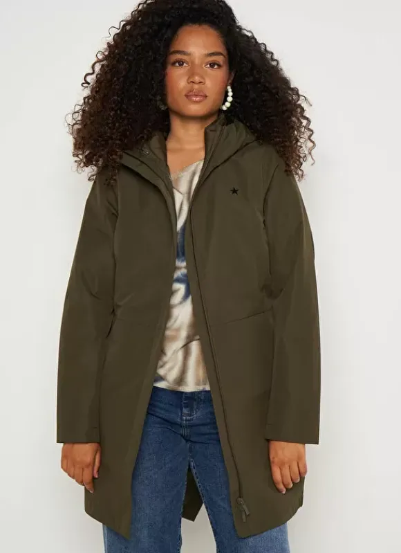 Parka Longue Deperlante Kaki Valene Sud Express