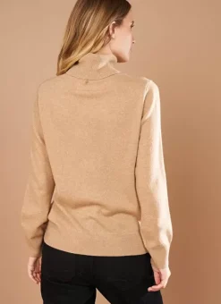 Pull A Col Montant Camel Missy Sud Express
