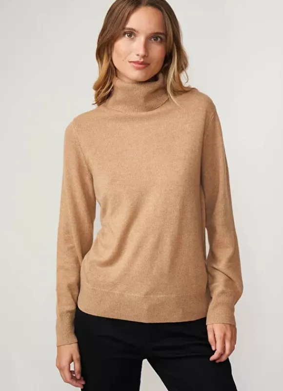 Pull A Col Montant Camel Missy Sud Express