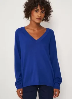 Pull A Col V Au Tricotage Jersey Neon Madeleina Sud Express