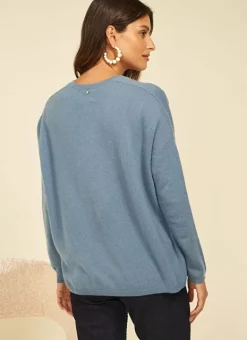 Pull Au Volume Oversize Et A Manches Longues Pres Du Corps Denim Monjoe Sud Express