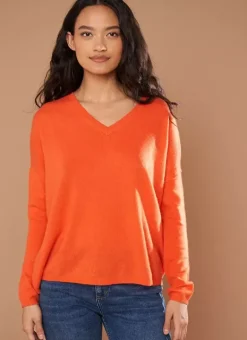 Pull Au Volume Oversize Et A Manches Longues Pres Du Corps Orange Monjoe Sud Express