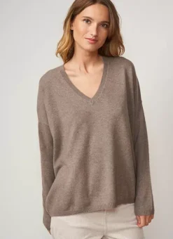 Pull Au Volume Oversize Et A Manches Longues Pres Du Corps Vison Monjoe Sud Express