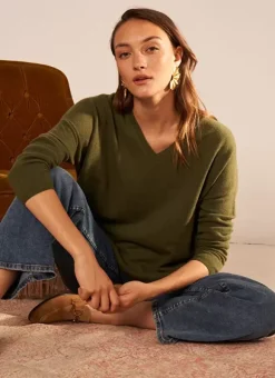 Pull Au Volume Oversize Et A Manches Longues Pres Du Corps Kaki Monjoe Sud Express